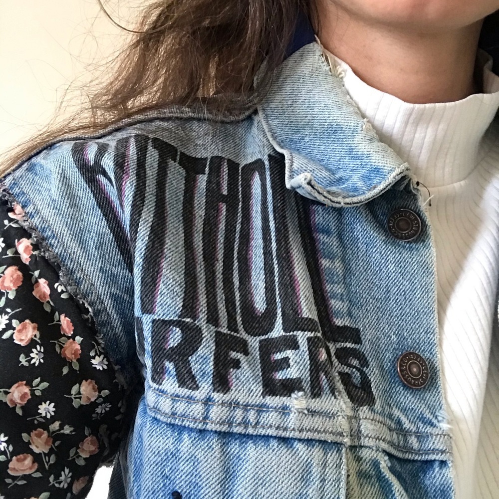 Vintage Levis Denim Patchwork Jacket - image 6